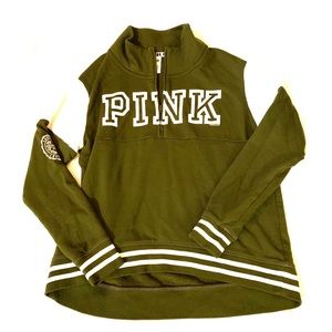 *SALE* PINK Quarter zip sweater